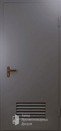 Фото двери «Техническая дверь №3 однопольная с вентиляционной решеткой» в Зарайску