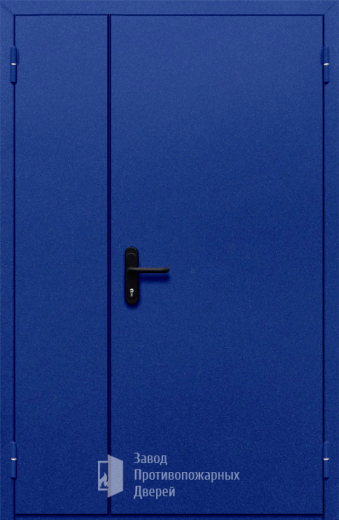 Фото двери «Полуторная глухая (синяя)» в Зарайску