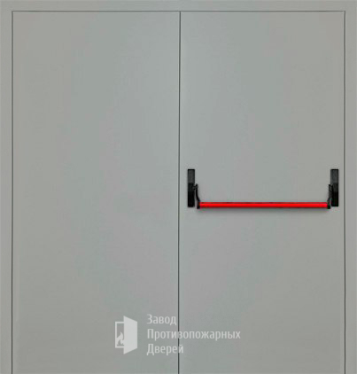 Фото двери «Двупольная глухая с антипаникой (2 створки) EI-30» в Зарайску