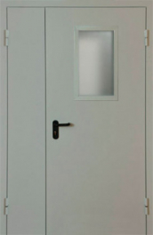 Фото двери «Полуторная со стеклом EI-30» в Зарайску
