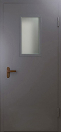 Фото двери «Техническая дверь №4 однопольная со стеклопакетом» в Зарайску