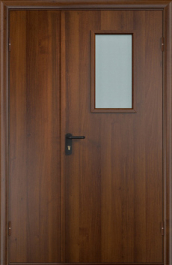 Фото двери «Полуторная МДФ со стеклом EI-30» в Зарайску