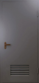 Фото двери «Техническая дверь №3 однопольная с вентиляционной решеткой» в Зарайску